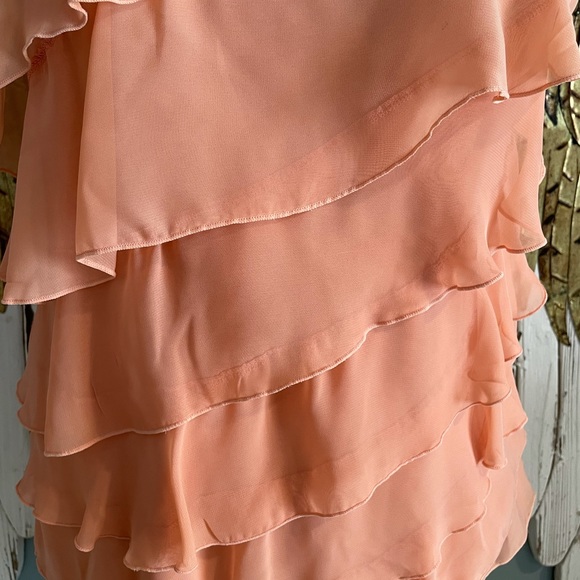 Coral Ruffle Tank Top - Picture 2 of 5